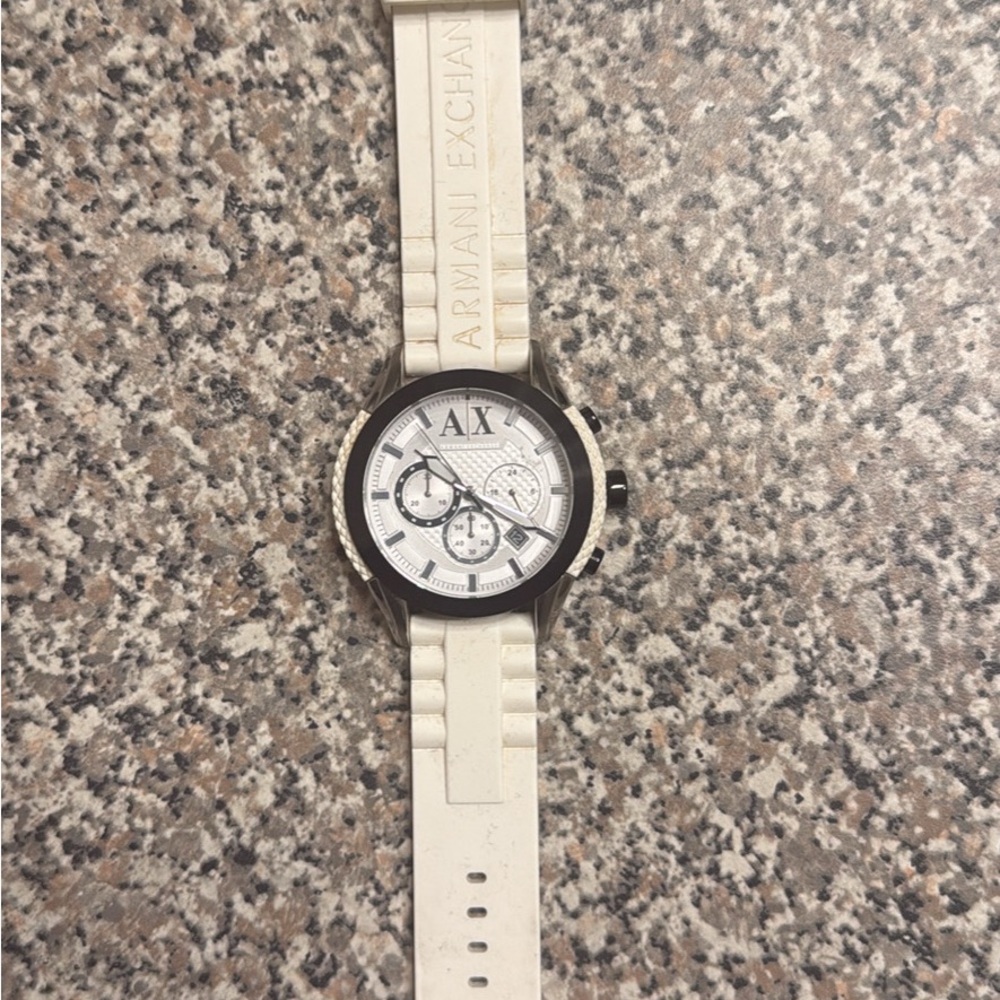 Armani Exchange White Watch